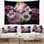 Goutte d'eau abstraite rose sur tapisserie miroir-28496471