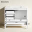 Meuble-lavabo moderne 36 po avec cadre en pin massif, 1 porte à fermeture douce et 3 tiroirs, armoire de rangement moderne-1524916073