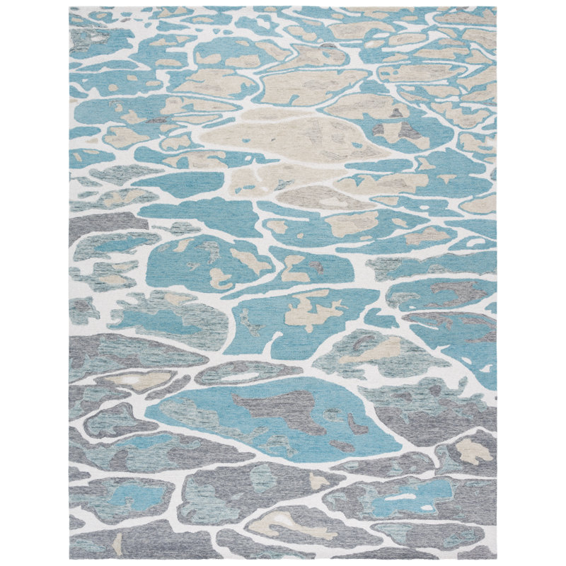 Tapis en coton / ivoire Waldeck, Rectangle 8 pi x 10 pi