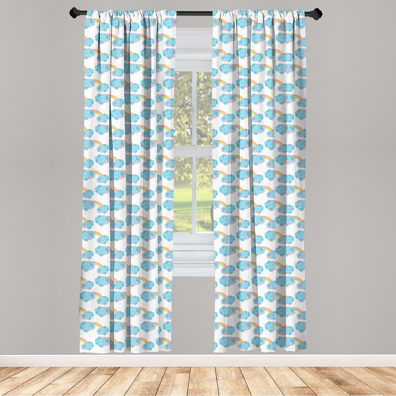 Panneau coulissant semi-diaphane avec passe-tringle Rain, 28 po x 63 po