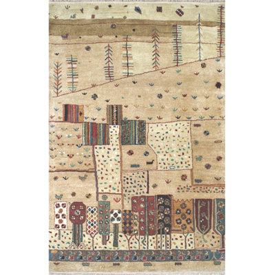 Casual Contemporary Wool Indoor Rug