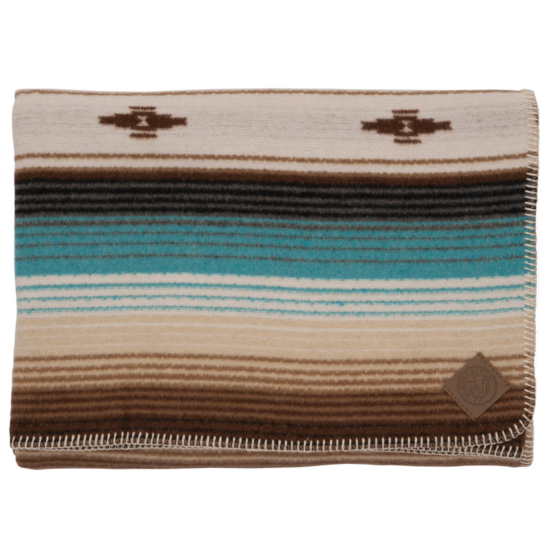 Wooded River Zarape - Jeté - 60 x 72, couverture Southwestern Serape pour canapé et lit d'invité