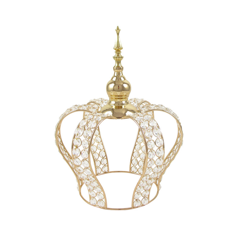 Centre de table Gafford Cuvier, H 14,75 po x l 11,25 po x P 11,25 po, Doré