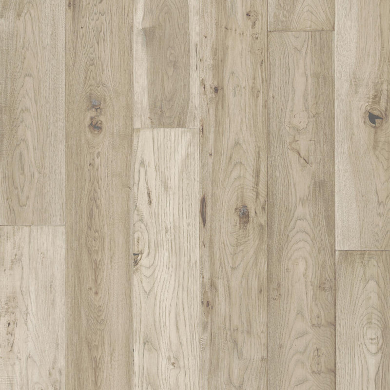 Manor Hickory Hickory 5'' W Hardwood Flooring, Blanc