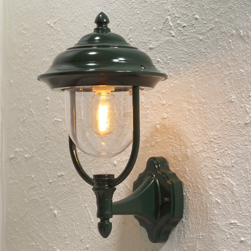 Parma Outdoor Wall Lantern, Green