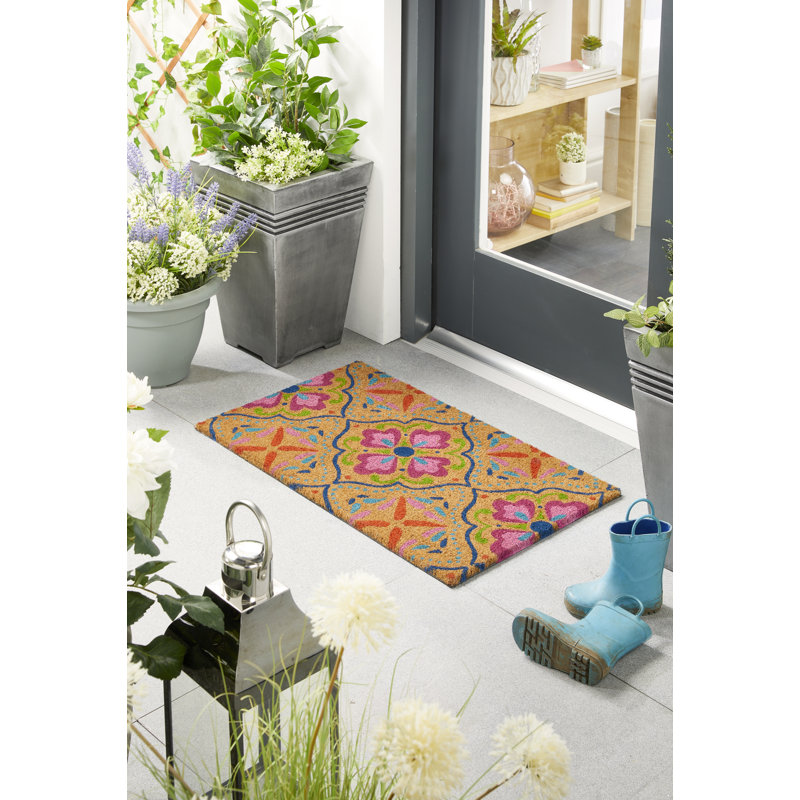Indoor / Outdoor Coir Bright Tile Mat