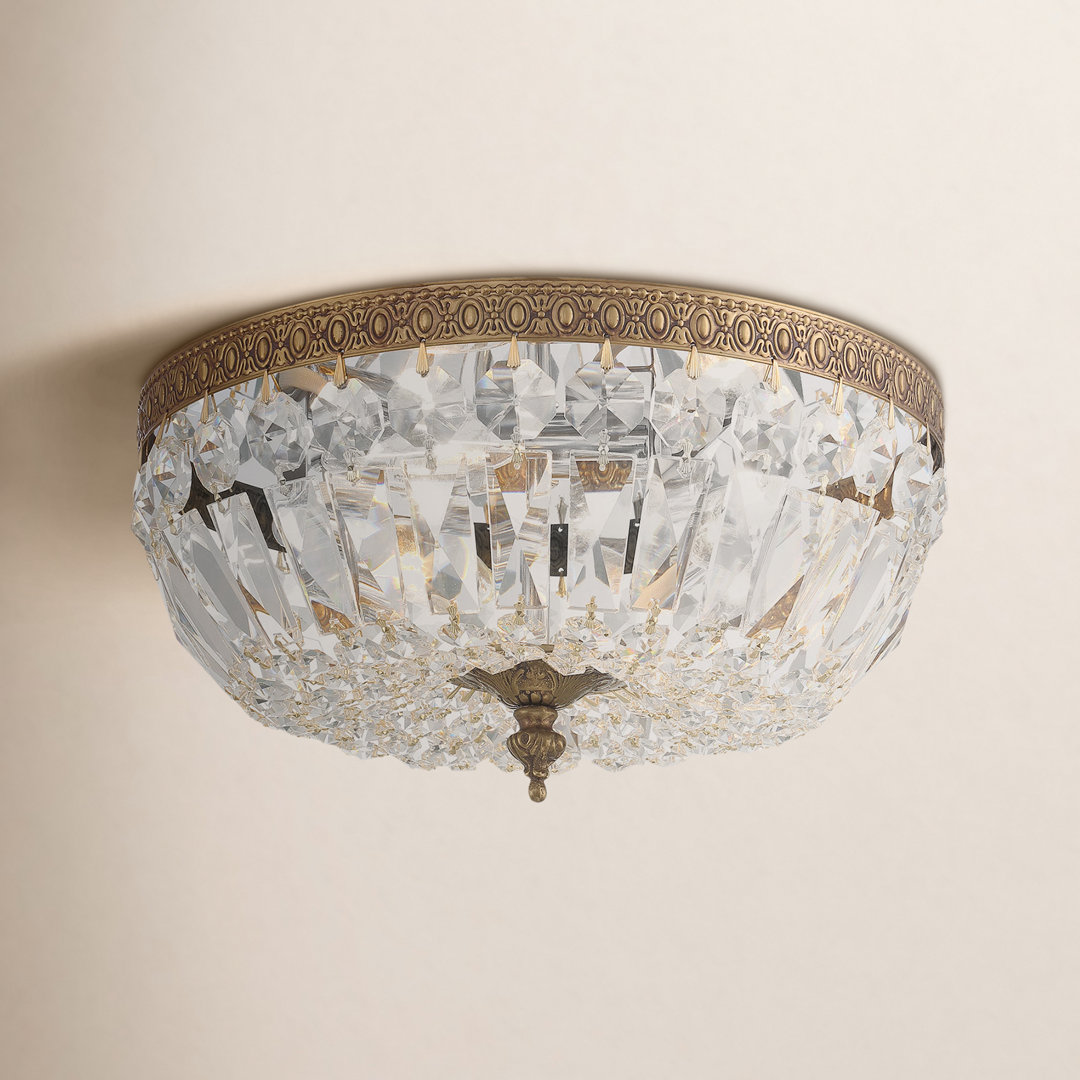 Linal Elian 3-Light 12" Flush Mount Birch Lane™ Fixture 