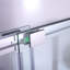Rouleau de porte de douche coulissant double sans cadre moderne de l 48 po x H 74 po avec verre trempé de 1/3 po (8 mm) et certifié Sgcc