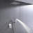 Ceiling Mounted Shower System with Handheld Shower