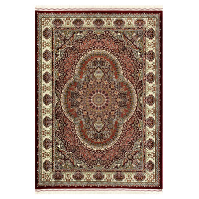 Doan Rectangle Oriental Hand Hooked Area Rug