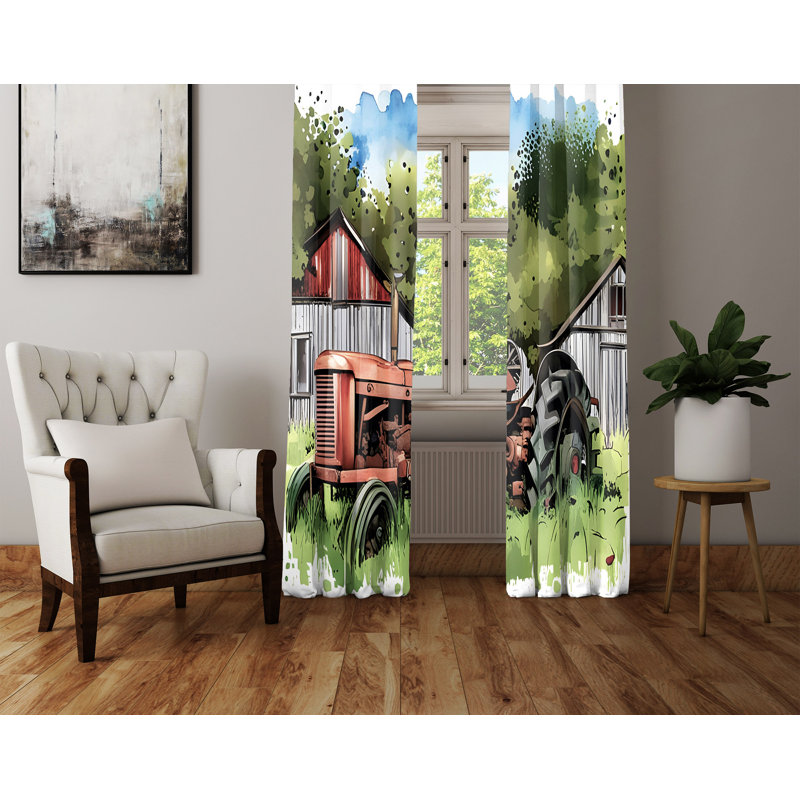 Paire de rideaux semi-transparents Darval, L 20 po x L 82 po
