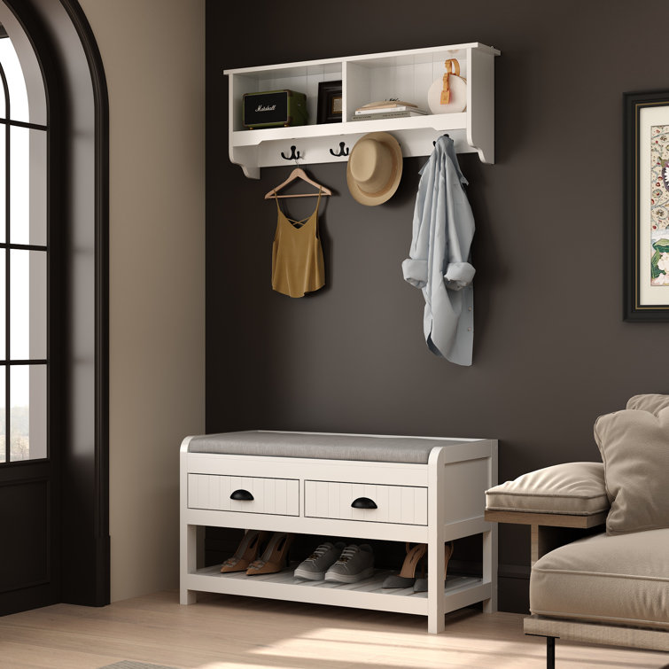 Hall Tree with Bench and Shoe Storage