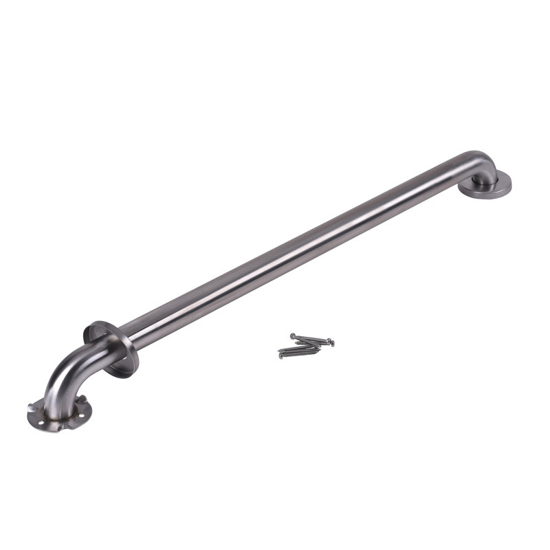 Stainless Steel Grab Bar with Concealed Flange, Satin Stainless Steel, 32" W