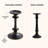 Modern Aluminum Candle Holder, Black Powder-Coated Candlestick Stand for Home Decor, Dining Table & Living Room – 8 Inches