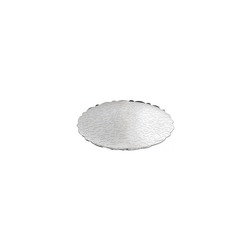 Alessi Dressed Stainless Steel Tray, Mirror Polished