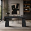 Bureau de direction 55 po, bureau d'ordinateur moderne avec double base trapézoïdale-440591125