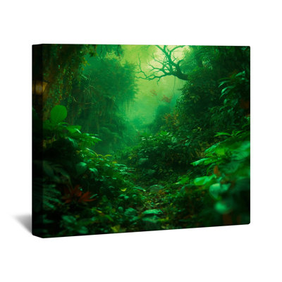 Lush Green Jungle Canvas Gallery Wrap in Many Sizes