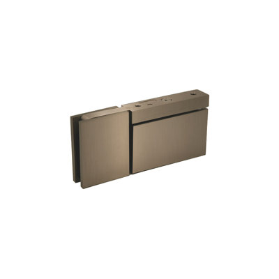 FHC CAM07BBRZ Pivot à fixation en haut et en bas Cambria avec serre en U pour verre 3/8 po - Bronze brossé
