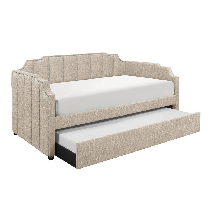 Lit de jour avec couchette Tammis, Beige