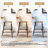Dajauna Midcentury Modern Upholstered Metal Frame Chenille Arm Accent Chair-196164518