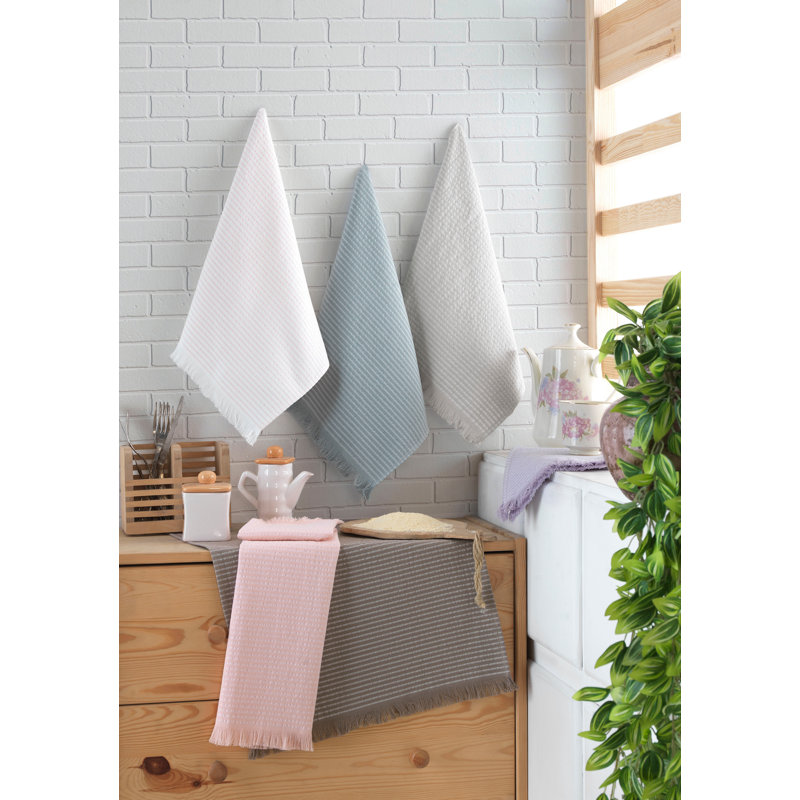Premium 6-Piece Wash Towel Set, 100% Cotton, Soft & Absorbent, 15.7 x 23.6 Inches | 290 GSM, Includes White, Green, Powder, Brown & Beige Colors | Ideal for Everyday Use, Gentle on Skin, Machine Washable