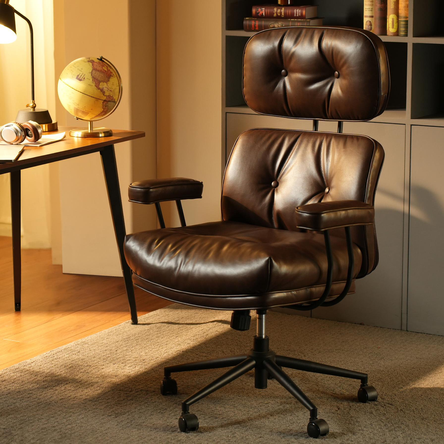 17 Stories Schaffer Office Chair, Ergonomic Big And Tall Computer Desk Chairs, Executive Chair With Adjustable High Back, Lumbar Support Swivel Pc Chair With Rocking Function & Reviews | Wayfair