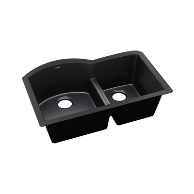 Quartz Luxe 33" L x 22" W Double Basin Undermount Kitchen Sink
