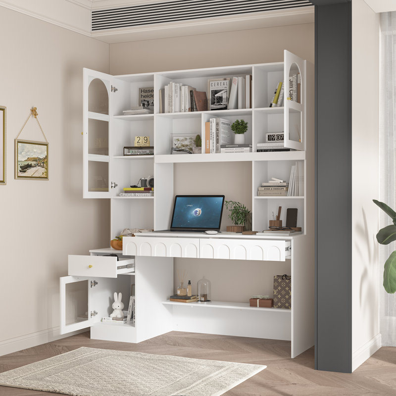 Carenza Computer Desk, White