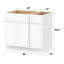 Base de meuble-lavabo simple 36 po seulement-96924165