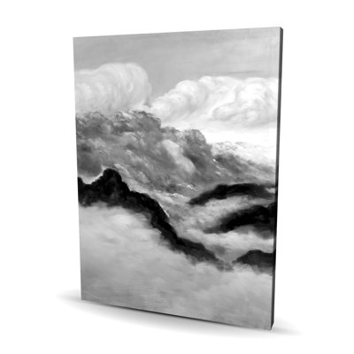 Grey Clouds - Gray Office Canvas for Stylish Home Decor