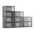 Shoe Storage Boxes 9 Pack Stackable Shoe Boxes US Size 13 Transparent Black