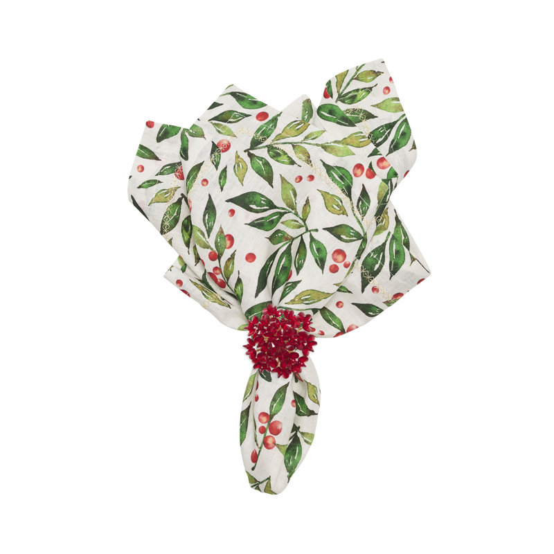 Aster Napkin Ring, Red