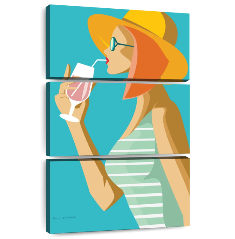 Leisha Summer Girl I, 74" H x 48" W