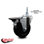 Rubber 10MM Threaded Stem Caster with Brake