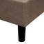 Contemporary Full Size Upholstered Platform Bed, Tufted Headboard, Brown