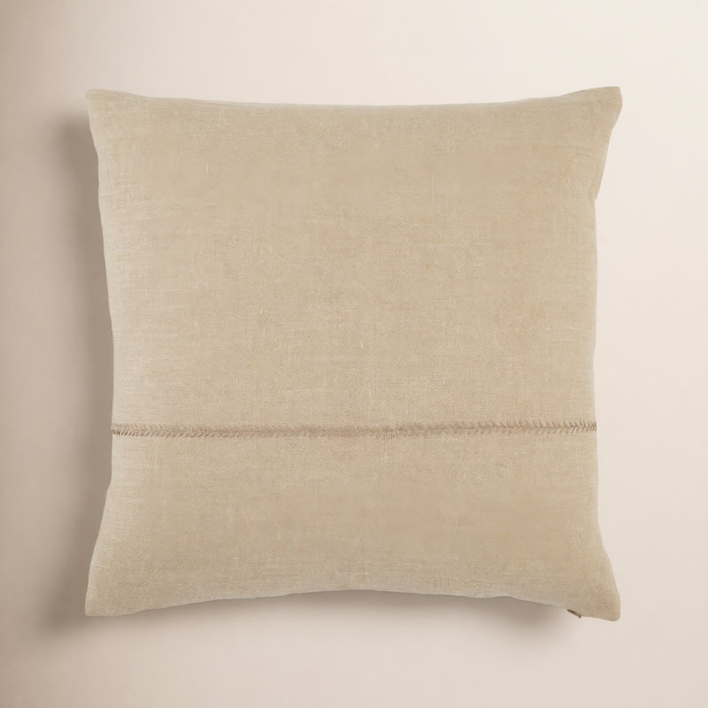 Griffin Reversible Throw Pillow, Light Gray, Down