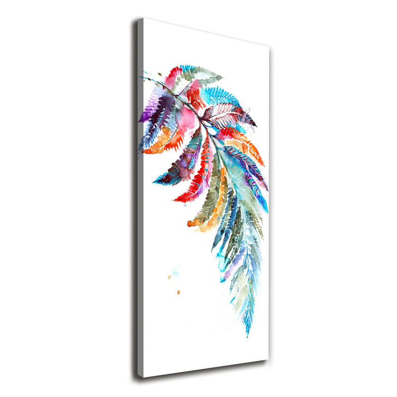 Colourful Fern - Wrapped Canvas Print
