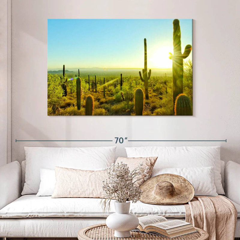 Cactus Harnek Sunny Arizona, H 32 po x l 48 po
