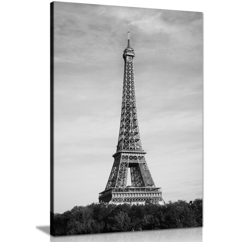 Eiffel Tower - Wrapped Canvas Print, 31cm H x 20cm W x 1.8cm D
