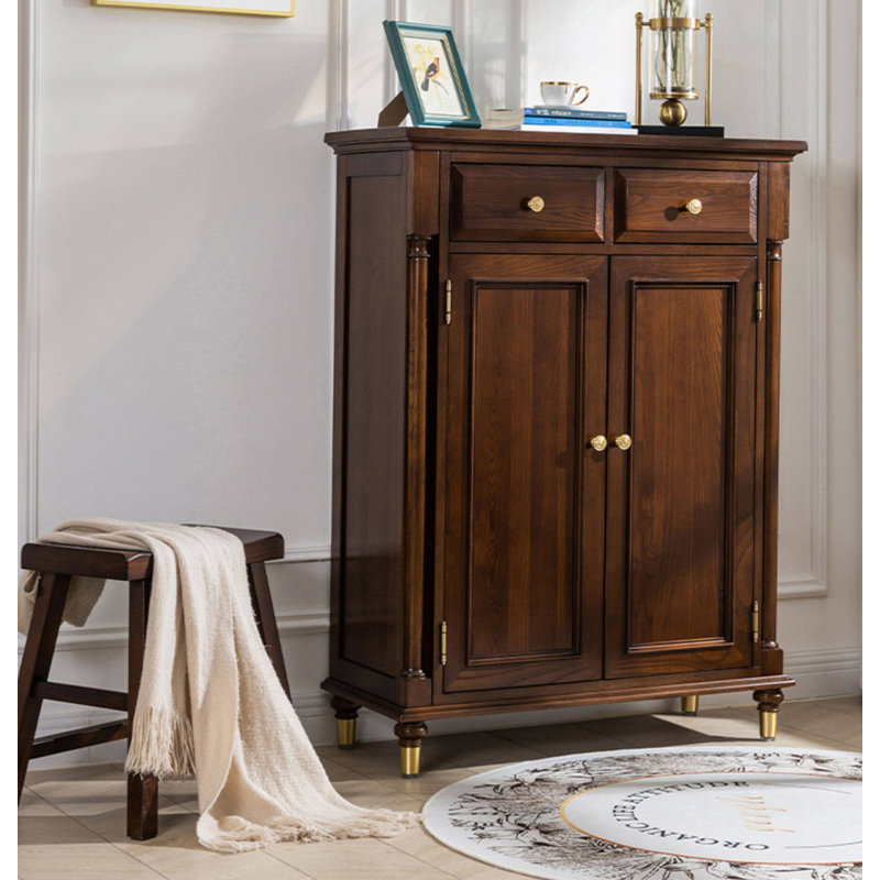 Adjustable Shelf Multi-Functional Vintage Shoe Cabinet