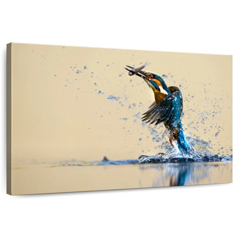 Blue Kingfisher, 32" H x 48" W