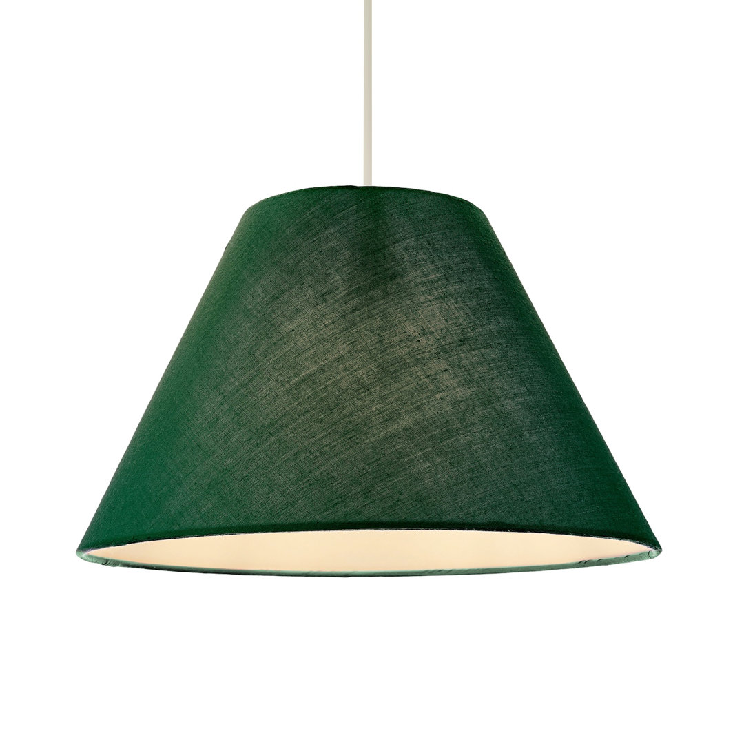 Traditional 8 Inch Vivid Cotton Fabric Coolie Lamp Shade By Happy Homewares