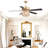 52" Indoor Crystal Ceiling Fan Fandelier With Lights And Remote Control-322905619