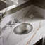 Lavabo de salle de bain ovale encastré en métal avec trop-plein Bachata-13641248