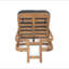 Chaise longue d'extérieur en acacia