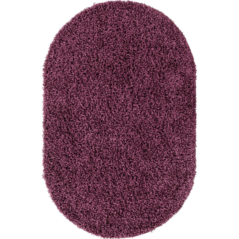 Tapis mauve Renesha, Ovale 3 pi 3 po x 5 pi 3 po