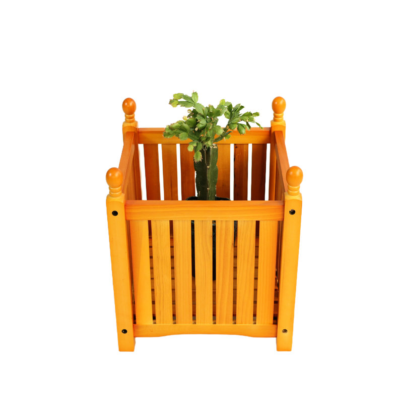 Pot à fleurs d'extérieur en bois