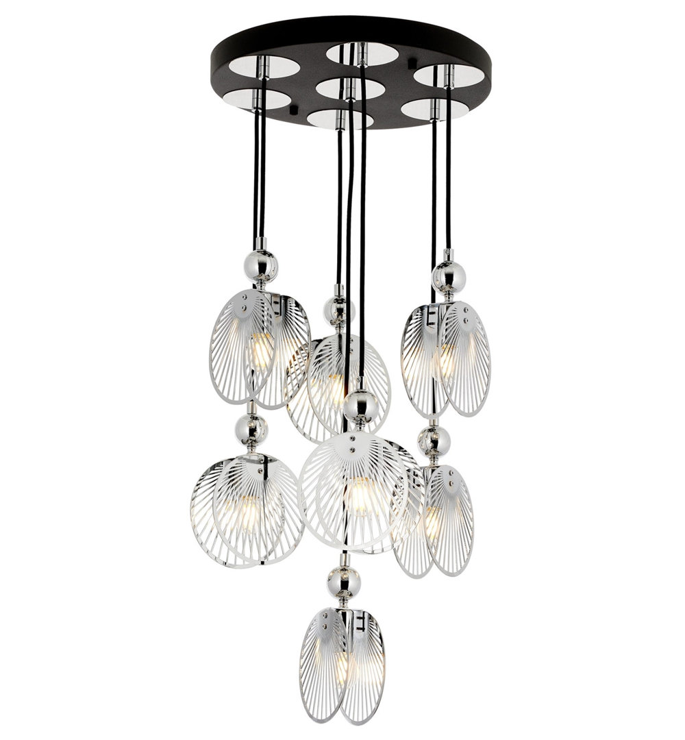 LED-Kronleuchter 7-flammig Crystal Demps