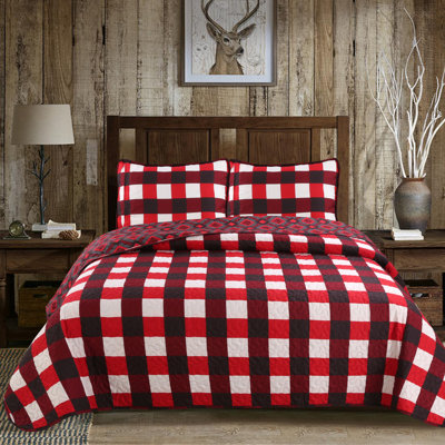 Polyester Plaid Quilt