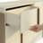 Modern 6-Drawer Dresser, 54" Wide Beige & Light Walnut Storage Chest